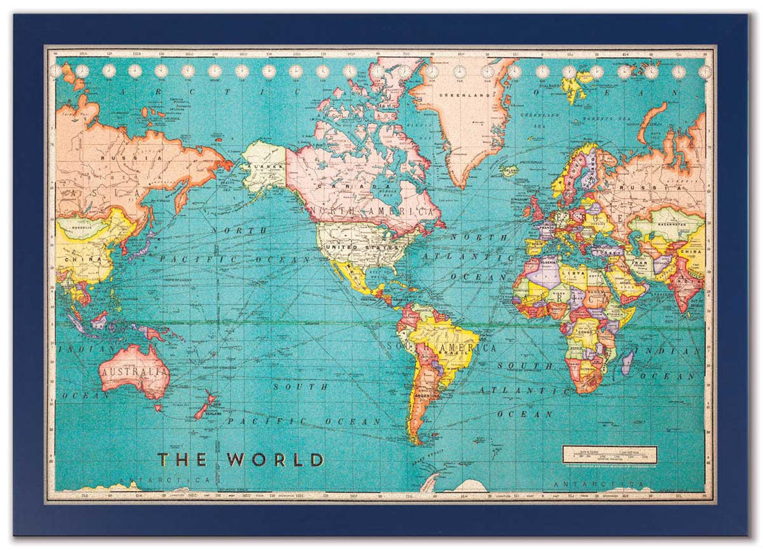 Cork Board World Map