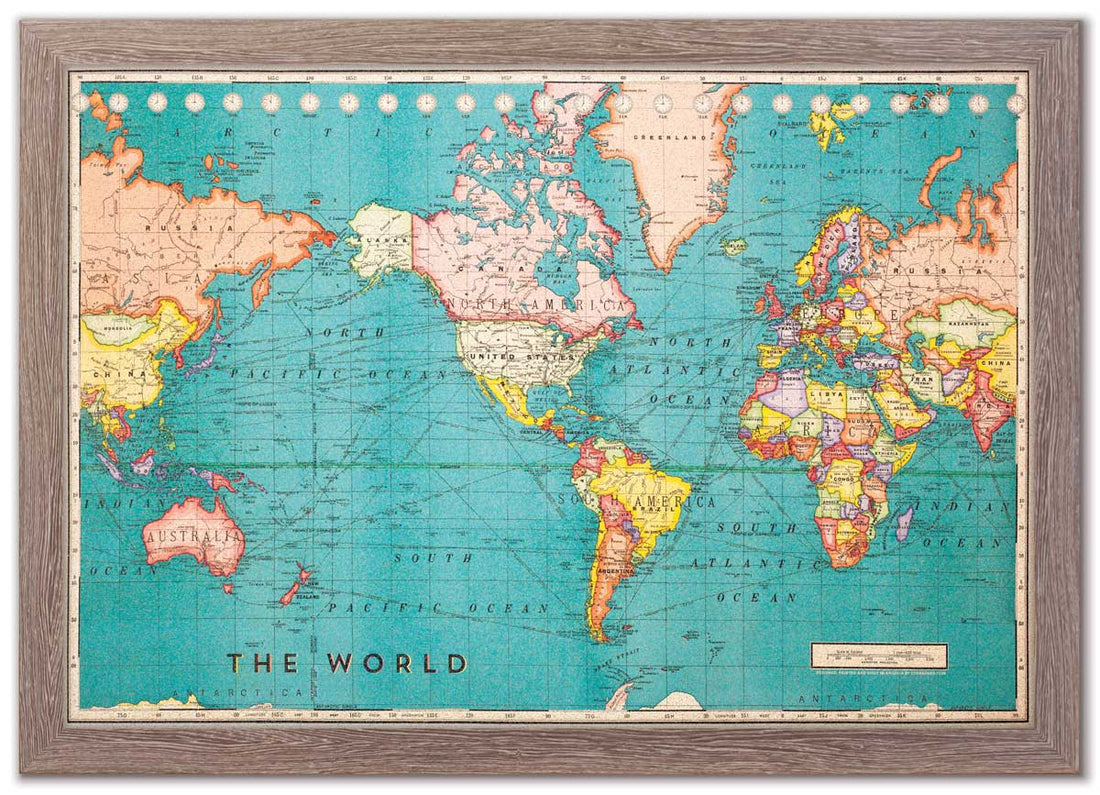 One Piece World Cloth Map Scroll - Inspired by One Piece